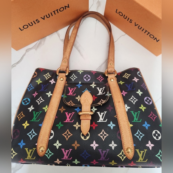 COA! Louis Vuitton Monogram Multicolor Murakami  Aurelia MM...Excellent Conditio - Picture 1 of 16